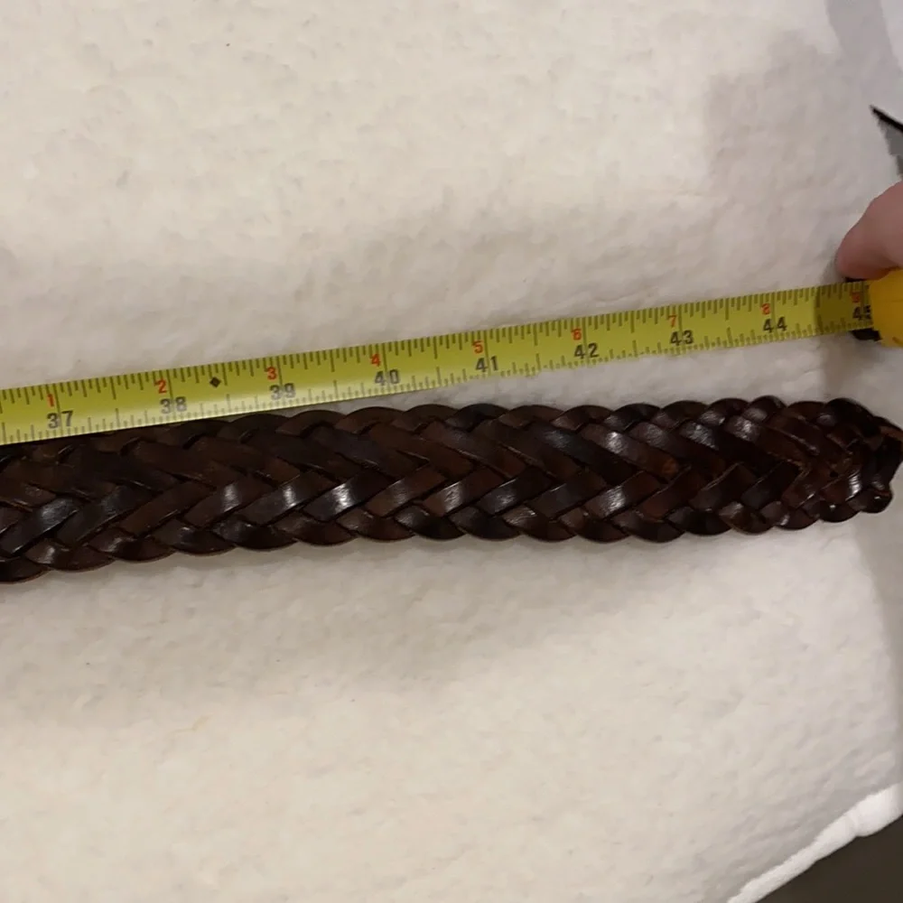 Banana Republic Brown Leather Belt with Gold Buckle